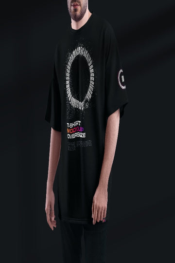Men's Premium Oversized T-Shirt Mockup for Apparel Branding & Design Showcase