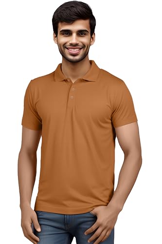 Men's Classic Brown Polo T-Shirt for Timeless Everyday Style