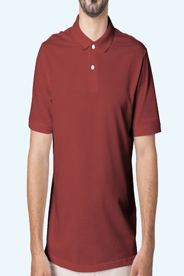 Men's Premium Purple Polo Neck Pure Cotton T-Shirt for Everyday Style