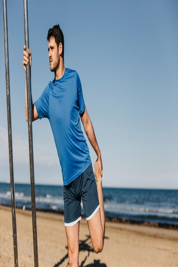 Men's Blue Athletic Sports T-Shirt for Training, Running & Active Performance